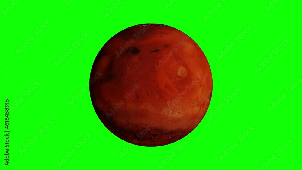 The Mars Rotating on green screen chroma key background for keying. Planet Isolated on black and Stencil Luma mask included. Looped footage in Ultra HD 4K. 3D visualization. The Mars Rotating on green screen chroma key background for keying. Planet Isolated on black and Stencil Luma mask included. Looped footage in Ultra HD 4K. 3D visualization.