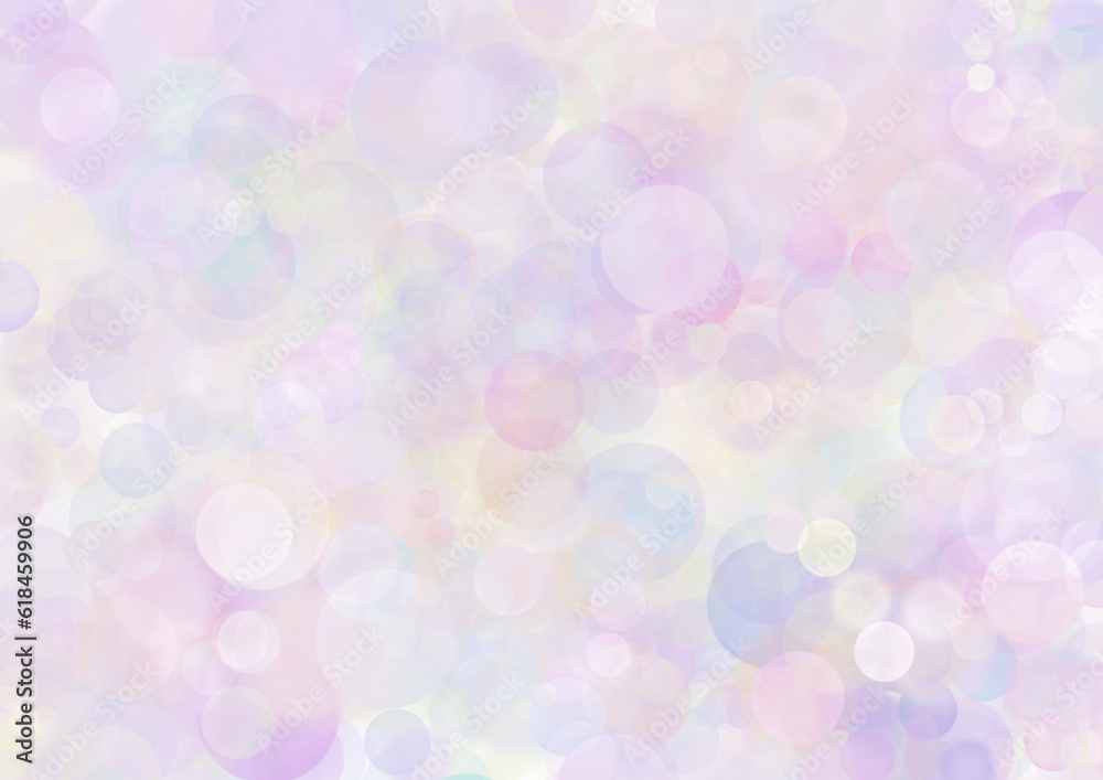 Art abstract bubble lilac background with pastel colors for holiday and party. Light spotted purple backdrop