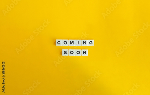 Coming Soon Phrase and Concept Image.