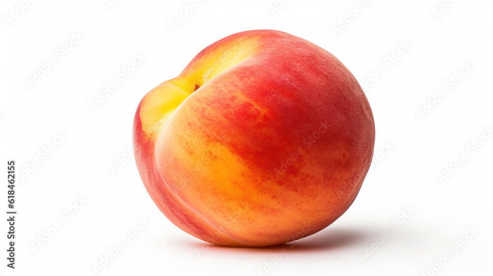 Pristine Peach: A Vision of Natural Delicacy. Generative AI Pristine Peach: A Vision of Natural Delicacy. Generative AI