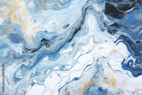 Blue white luxury marble background texture. generative ai