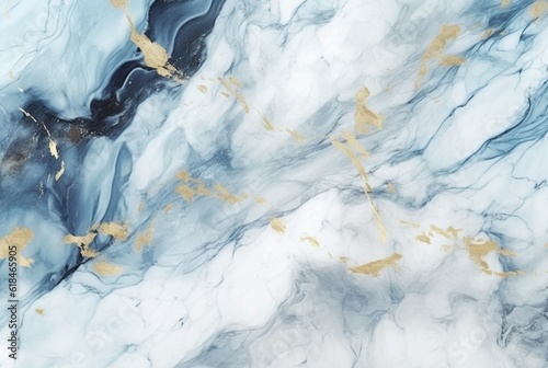 Blue white luxury marble background texture. generative ai