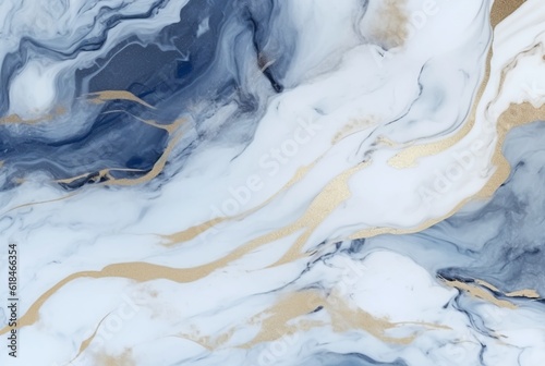 Blue white luxury marble background texture. generative ai