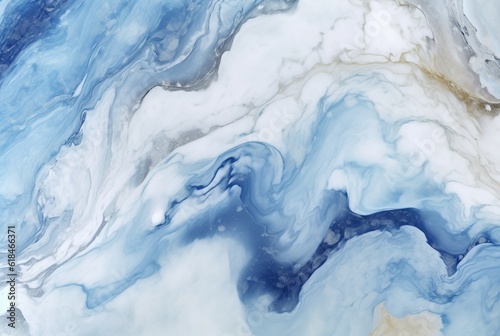 Blue white luxury marble background texture. generative ai