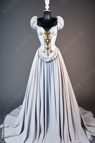 fantasy dress at a mannequin. generative ai