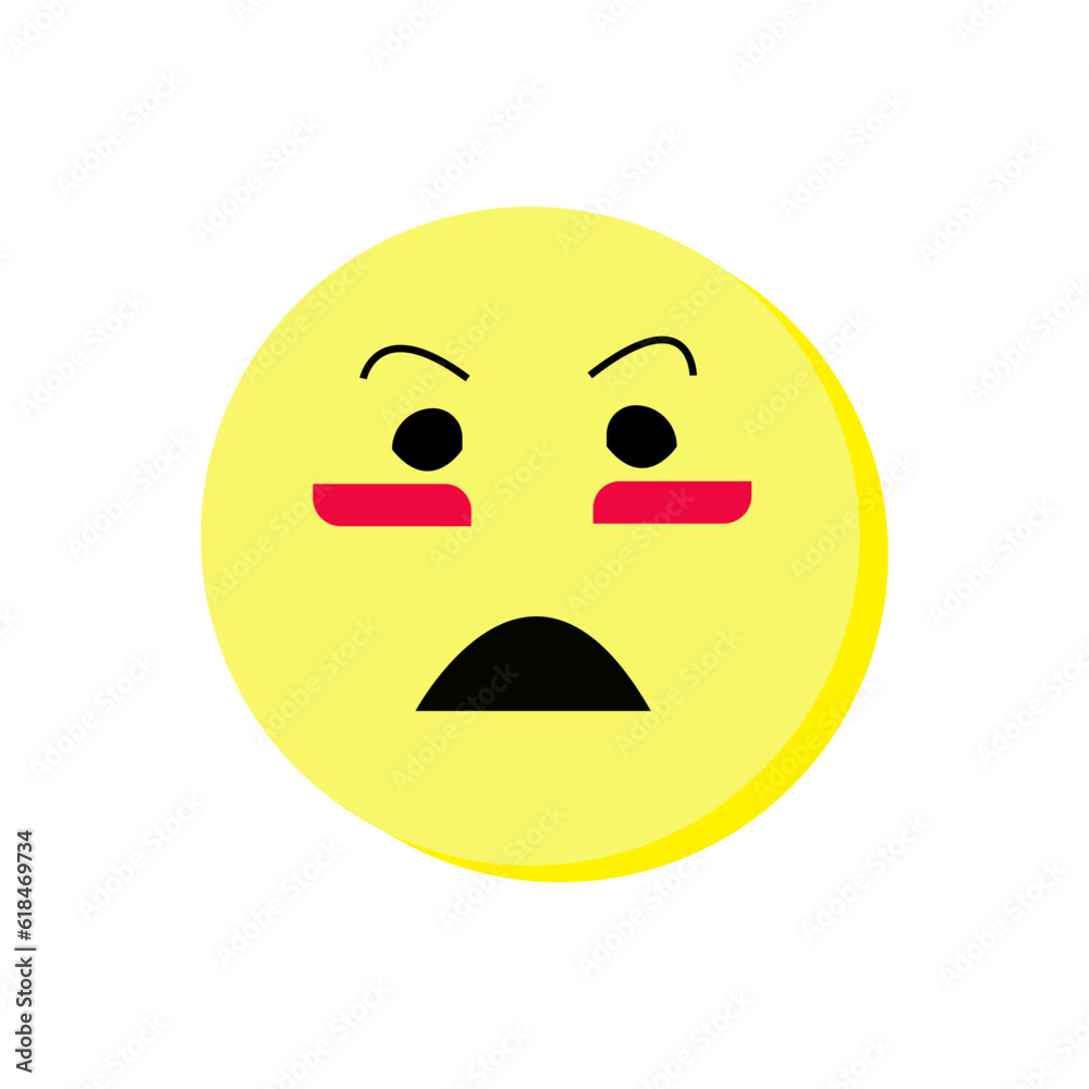 Fototapeta premium Retro Emoticon Shape 