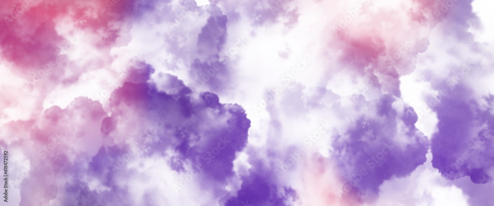 purple and pink clouds background texture, transparent background clip art