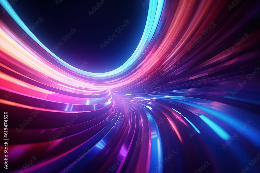 abstract futuristic background with pink blue glowing neon moving high speed wave lines and bokeh lights. Data transfer concept Fantastic wallpaper abstract futuristic background with pink blue glowing neon moving high speed wave lines and bokeh lights. Data transfer concept Fantastic wallpaper