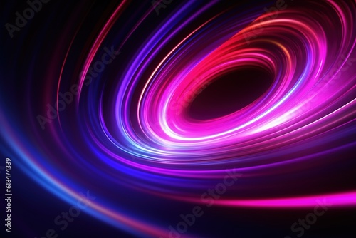 abstract futuristic background with pink blue glowing neon moving high speed wave lines and bokeh lights. Data transfer concept Fantastic wallpaper