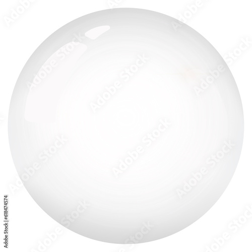 white crystal ball