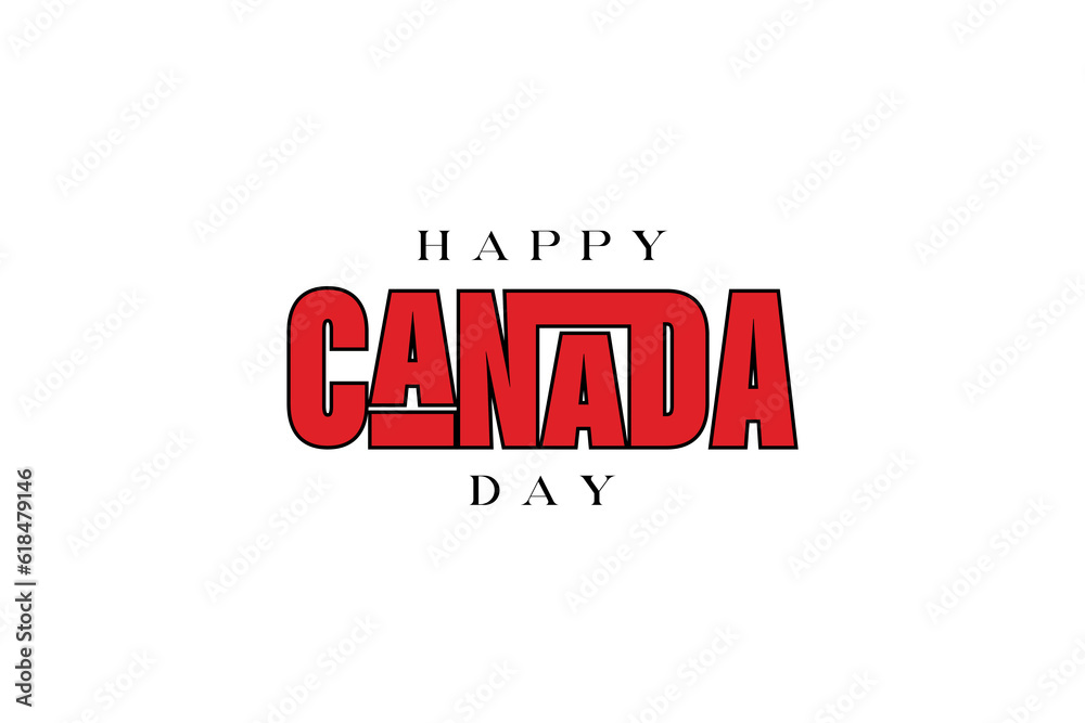 Happy Canada Day, background template Holiday concept