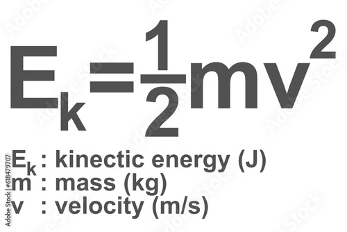 Kinetic energy formula isolated