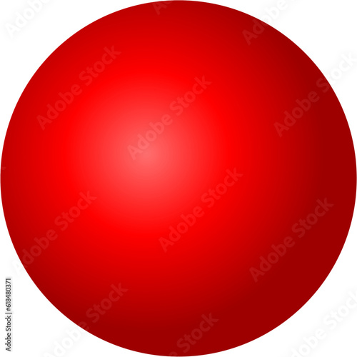 red glossy ball
