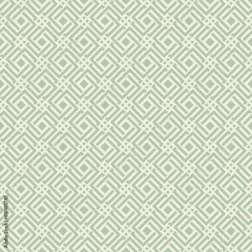 Abstract geometric seamless pattern. curved lines texture, mesh, weave. Oriental traditional luxury background. Subtle pastle color ornament, repeat tiles, modern design. wood cutting