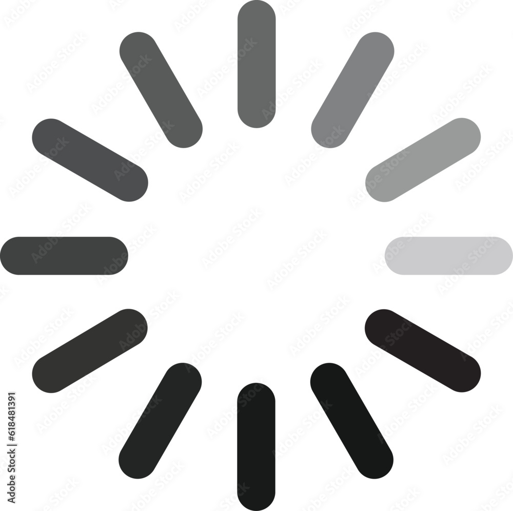 Loading icon. Load bar icon. Loading black icon.