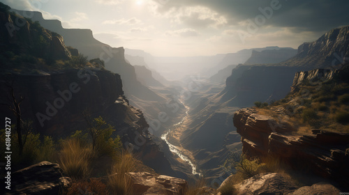 the grand canyon, created with Generative AI