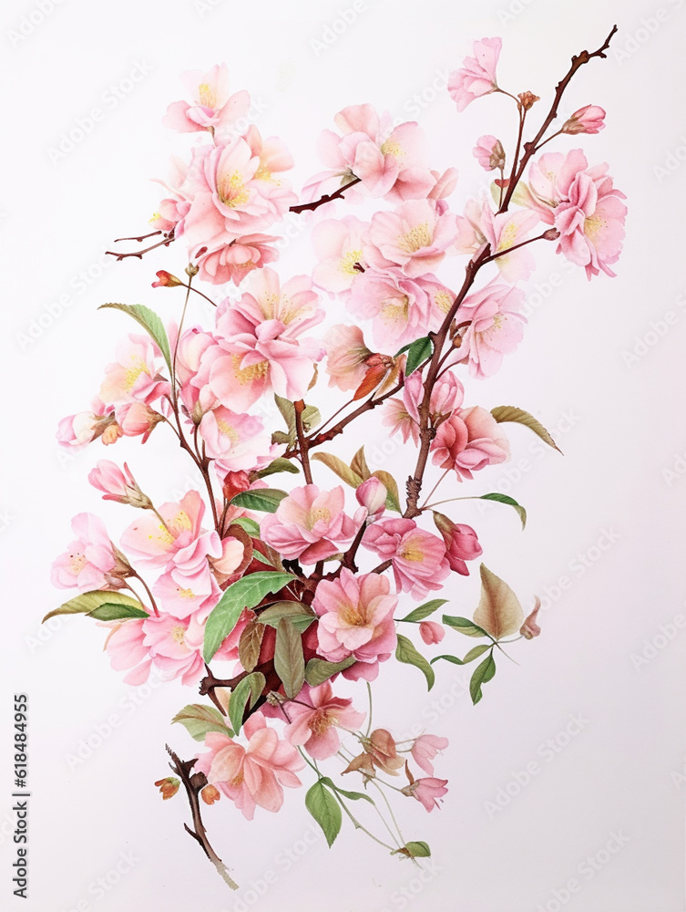 Charming floral illustration