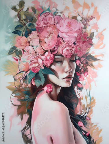 Charming floral illustration