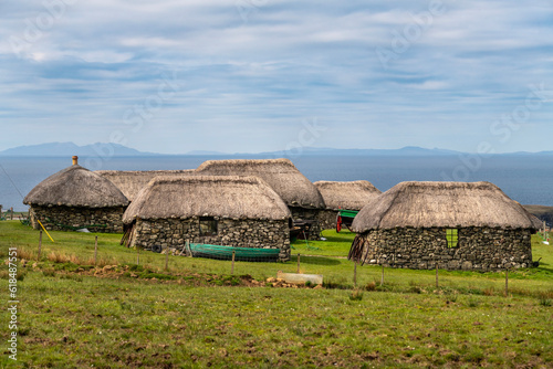 Obraz na płótnie Skye Museum of Island Life, Kilmuir, Highland, Scotland, Isle of Skye w salonie
