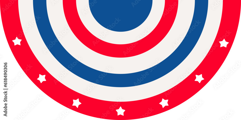 4th of July Banner, Ribbon, Medallion 4th of July Banner, Ribbon, Medallion