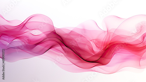 Illustration of a abstract background beautiful,thin pink fabric in folds. Generative AI.