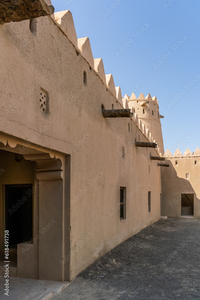 Al Jahili Fort in Al Ain in Abu Dhabi in the United Arab Emirates  (UAE).