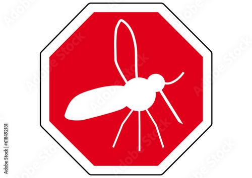 Stoppschild Mücken