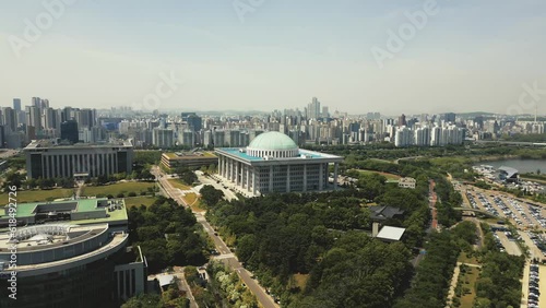 Wallpaper Mural Aerial View of National Assembly Building in Seoul, South Korea Torontodigital.ca