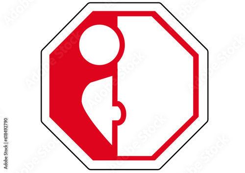 Stoppschild Stalking