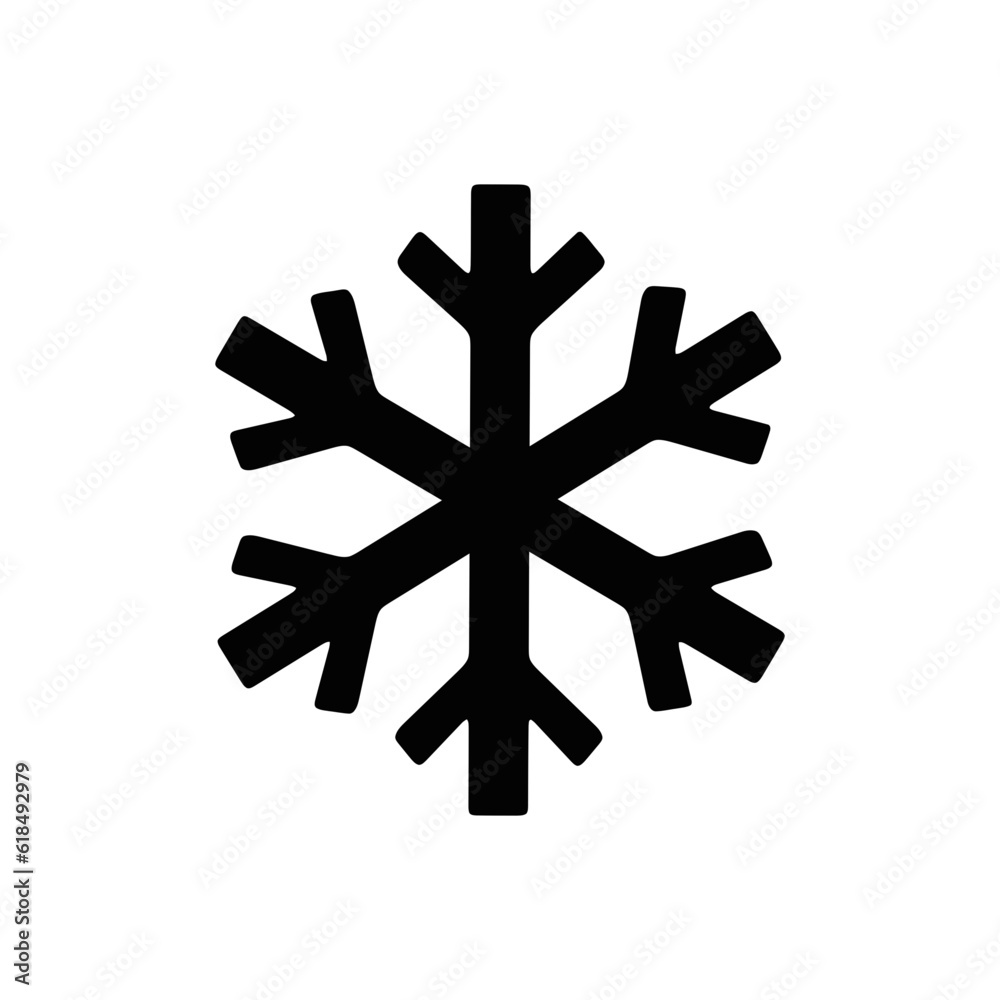 snowflake SVG File, Black Symbol, Vector, Icon snowflake SVG File, Black Symbol, Vector, Icon