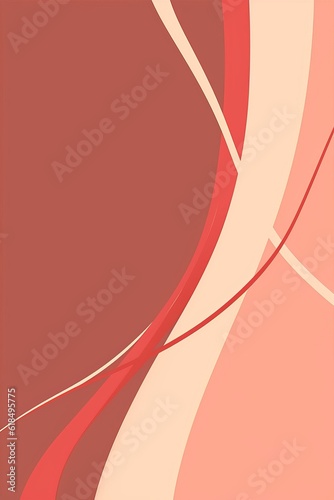 Abstract shapes poster with natural curves made using generative ai tools