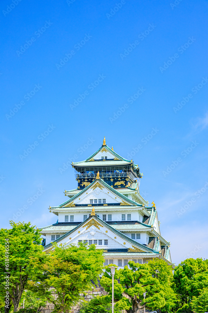 初夏の大阪城 大阪府大阪市 Osaka Castle in early summer. Oosaka Pref, Oosaka City. 初夏の大阪城 大阪府大阪市 Osaka Castle in early summer. Oosaka Pref, Oosaka City.