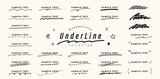 handwritten underline material