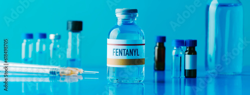 vial of fentanyl, web banner format photo