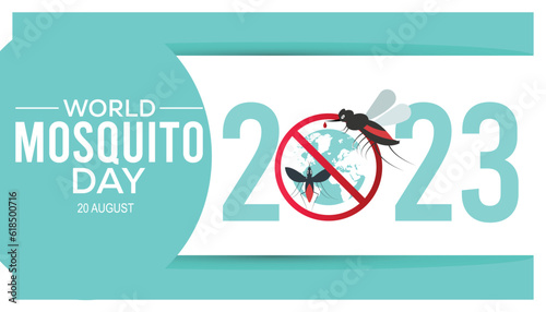 Mosquito Vector, World Mosquito Day. vector illustration. banner, Holiday, poster, card and background design.