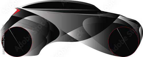 Black car sketch 