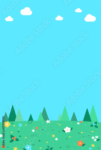 背景イラスト_草原