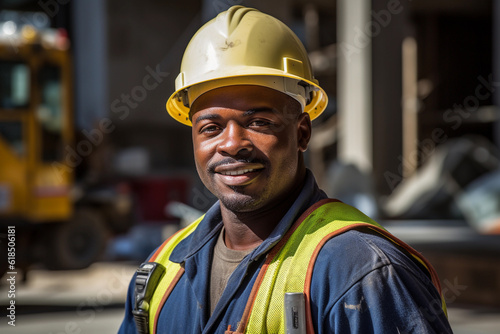 strong african american construction worker © Creative Clicks