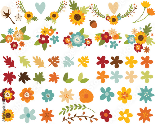 Fall, Autumn, flowers