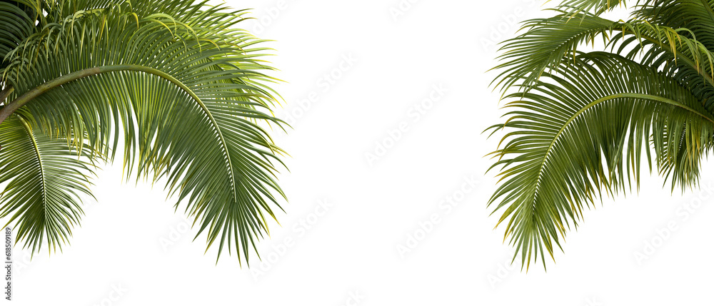 Coconut tree isolated on white background Coconut tree isolated on white background