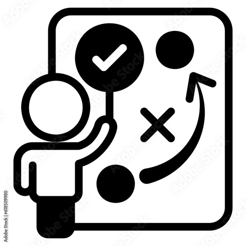 strategy glyph icon