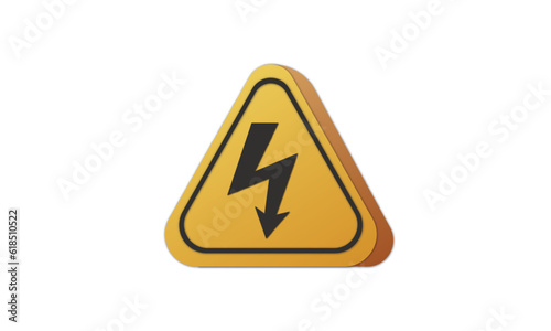 Free Download High voltage icon.vector on white background - GFXLoad