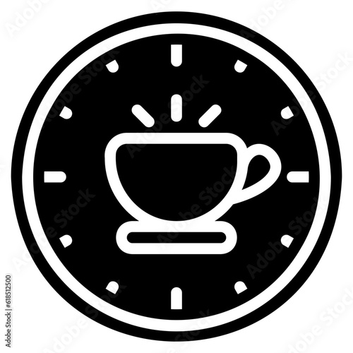 coffee time glyph icon