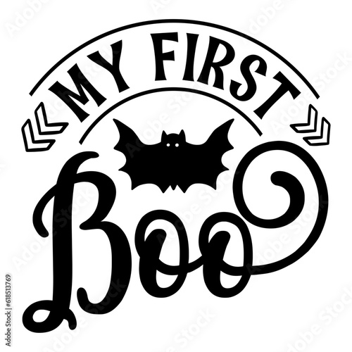 My First Boo Svg