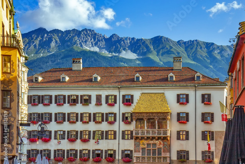 View of the famous golden roof in Innsbruck