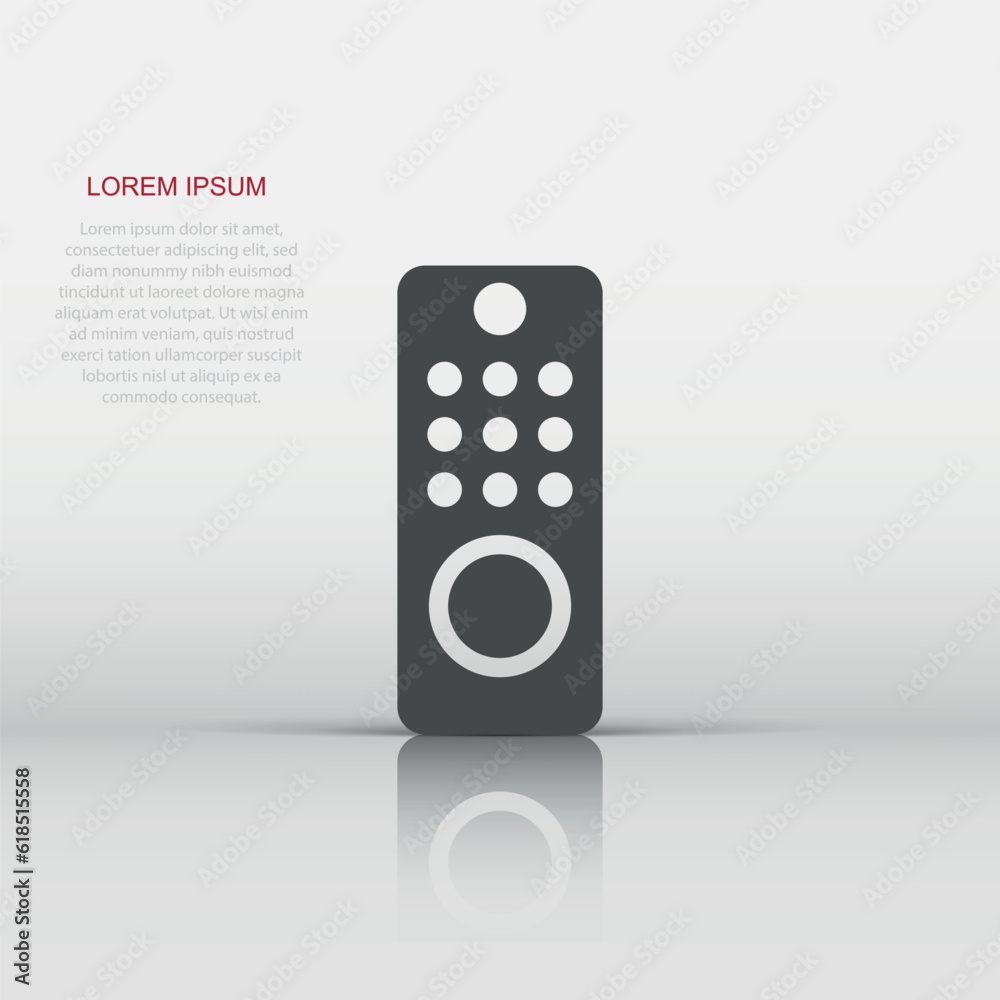 Tv remote icon in flat style. Television sign vector illustration on white isolated background. Broadcast business concept. Tv remote icon in flat style. Television sign vector illustration on white isolated background. Broadcast business concept.
