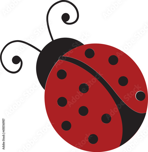 ladybug, red