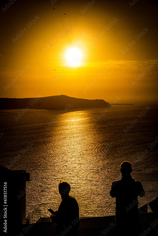 Sunset in Fira