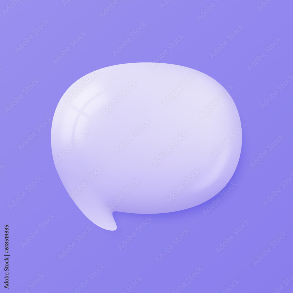 3d speech bubbles. Conversation to comment. empty text frame 3d speech bubbles. Conversation to comment. empty text frame