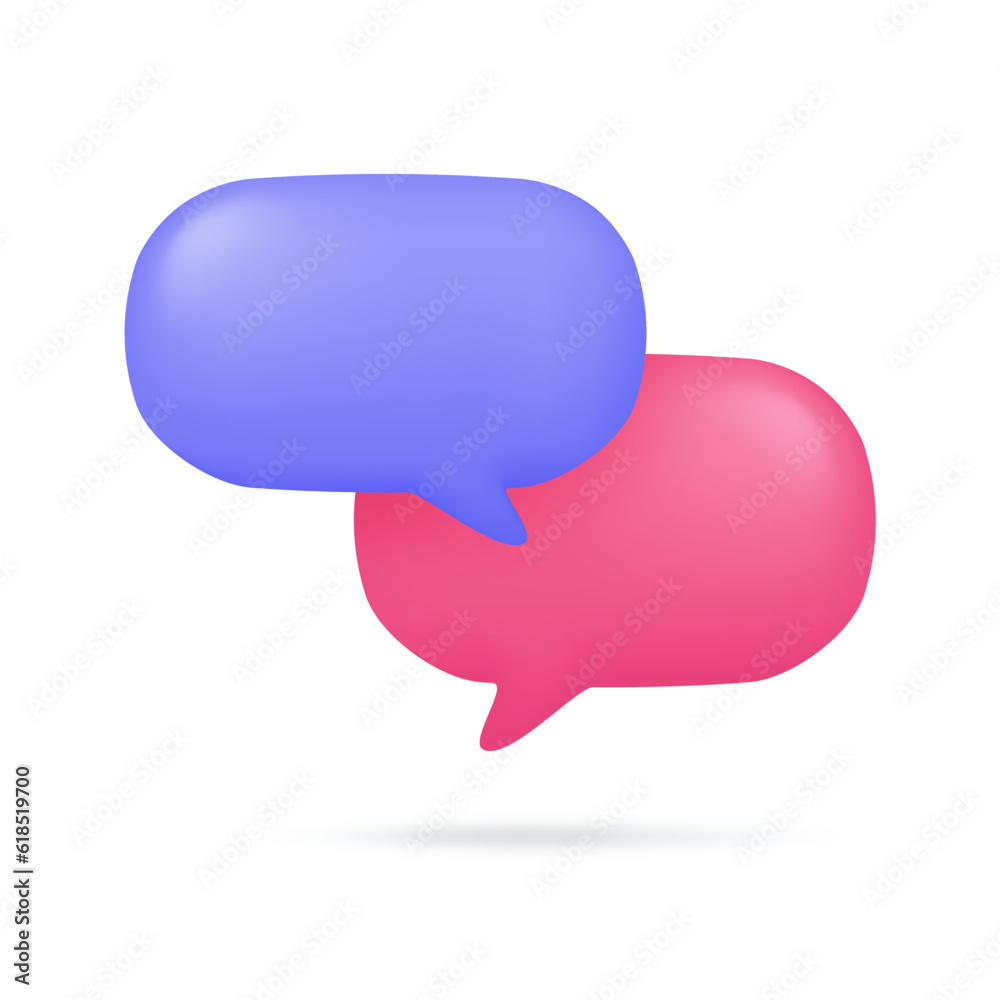 3d speech bubbles social media chat message box dialogue sign 3d speech bubbles social media chat message box dialogue sign